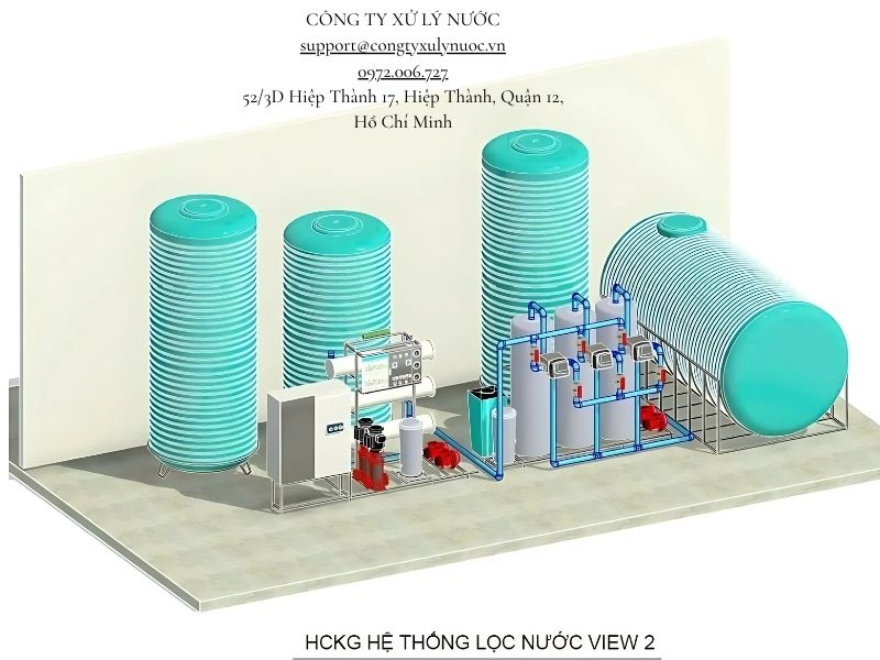 Một vài dự án của công ty xử lý nước