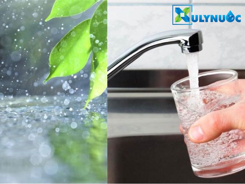 Xử lý nước mưa trước khi uống