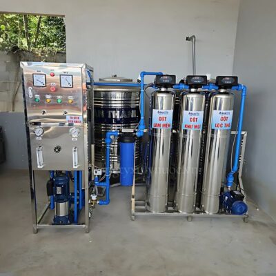 Hệ thống lọc nước RO 250l/h tự động công suất lớn chất liệu inox