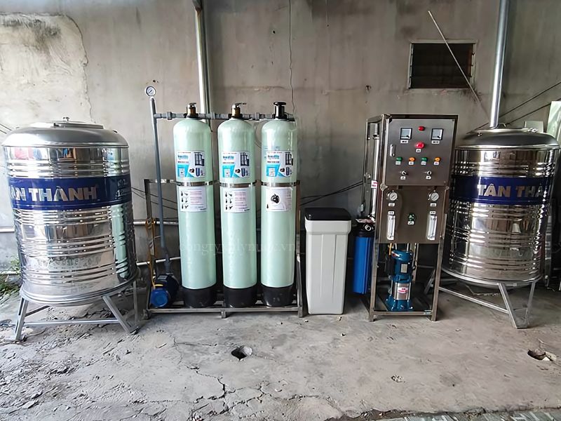 Hệ thống lọc nước uống RO 500l/h chuẩn công nghiệp