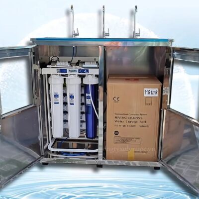 Máy lọc nước BCN 30l/h Vỏ tủ inox - có thoát nước