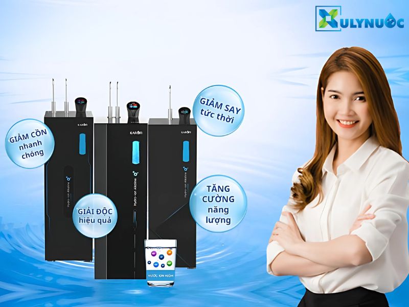 Uống nước ion kiềm giải rượu hiệu quả an toàn không?